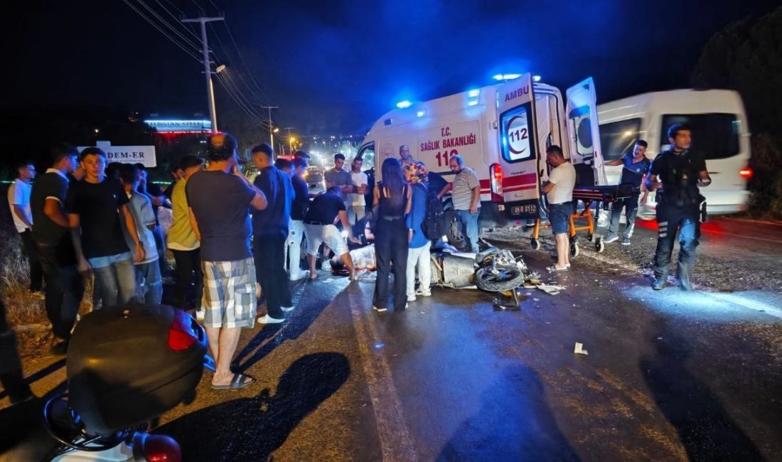 Aydın Didim'de motosiklet ile otomobilin çarpışması sonucu Ulaş T. yaralandı.