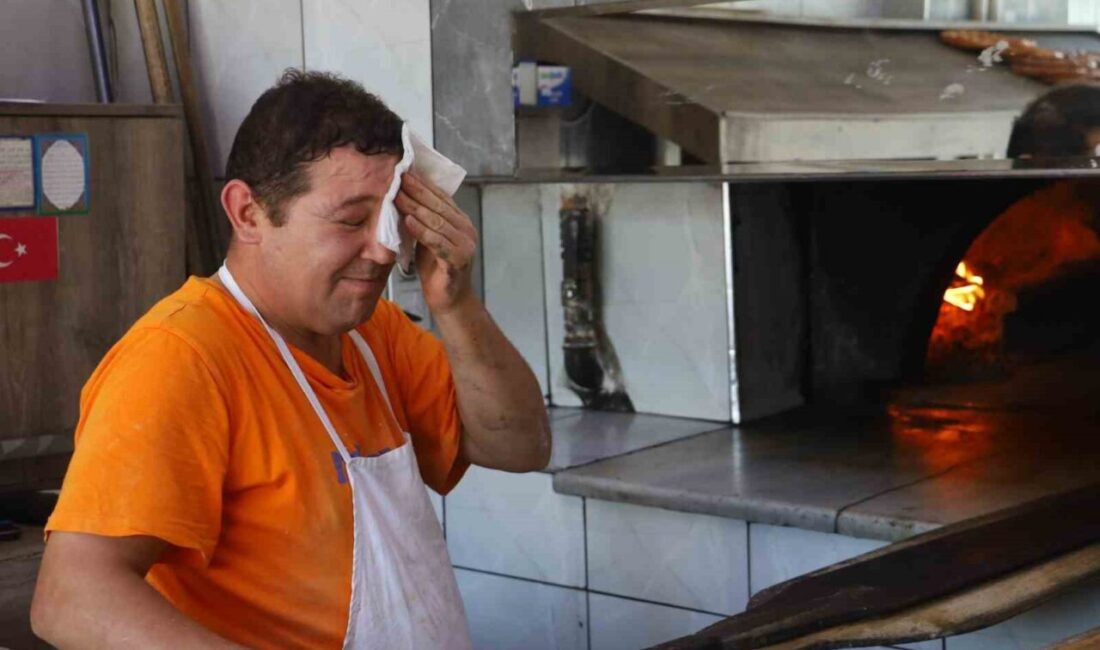 Sivas'ta fırıncı Mustafa Özdemir, 250 derece fırın sıcaklığına alıştıklarını belirterek