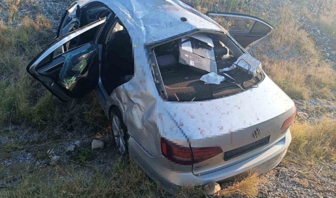 Manisa'nın Salihli ilçesinde, Oğuzhan Gül'ün kullandığı otomobil kontrolden çıkarak zeytin