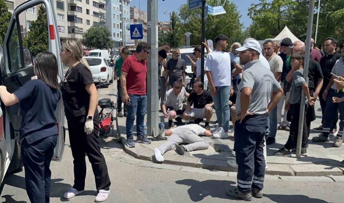 Tekirdağ'ın Çorlu ilçesinde M.A.'nın kullandığı otomobil, 15 yaşındaki M.Y. idaresindeki