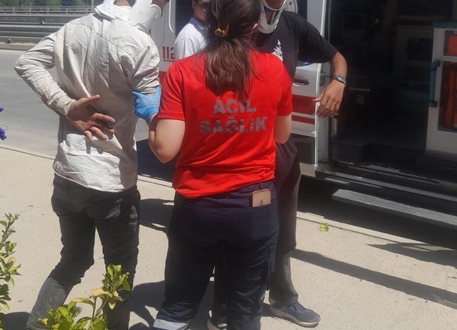 Adıyaman’da otomobil ile motosikletin çarpışması sonucu M.T. ve motosiklet yolcusu