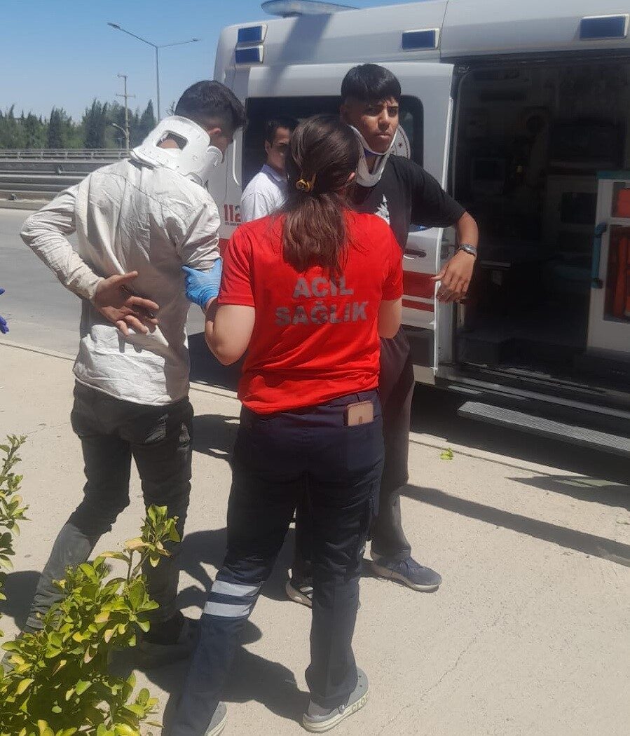 Adıyaman’da otomobil ile motosikletin çarpışması sonucu M.T. ve motosiklet yolcusu