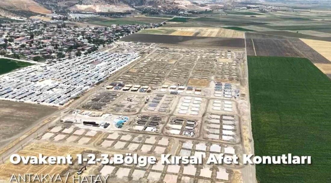 Hatay’ın Ovakent Mahallesi'nde, deprem sonrası inşa edilen 607 kırsal afet