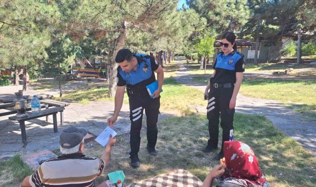 Afyonkarahisar'da, polis ekipleri Hıdırlık ve Kent Ormanı'ndaki piknik alanlarını ziyaret