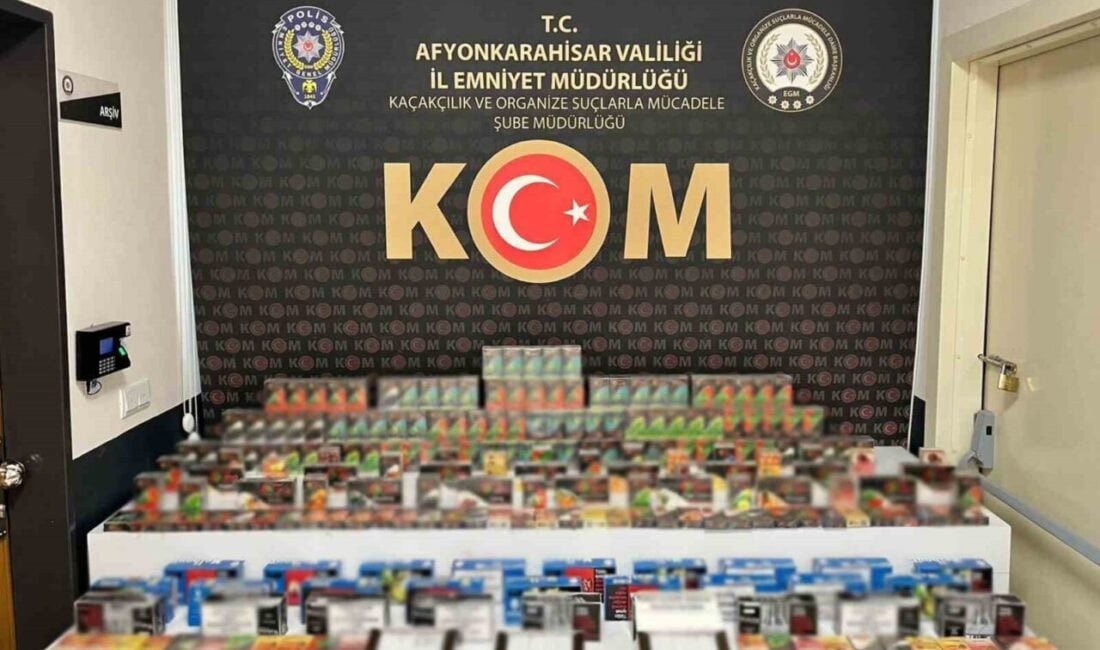 Afyonkarahisar'da polis, bir iş yeri ve depoya düzenlediği baskında 6