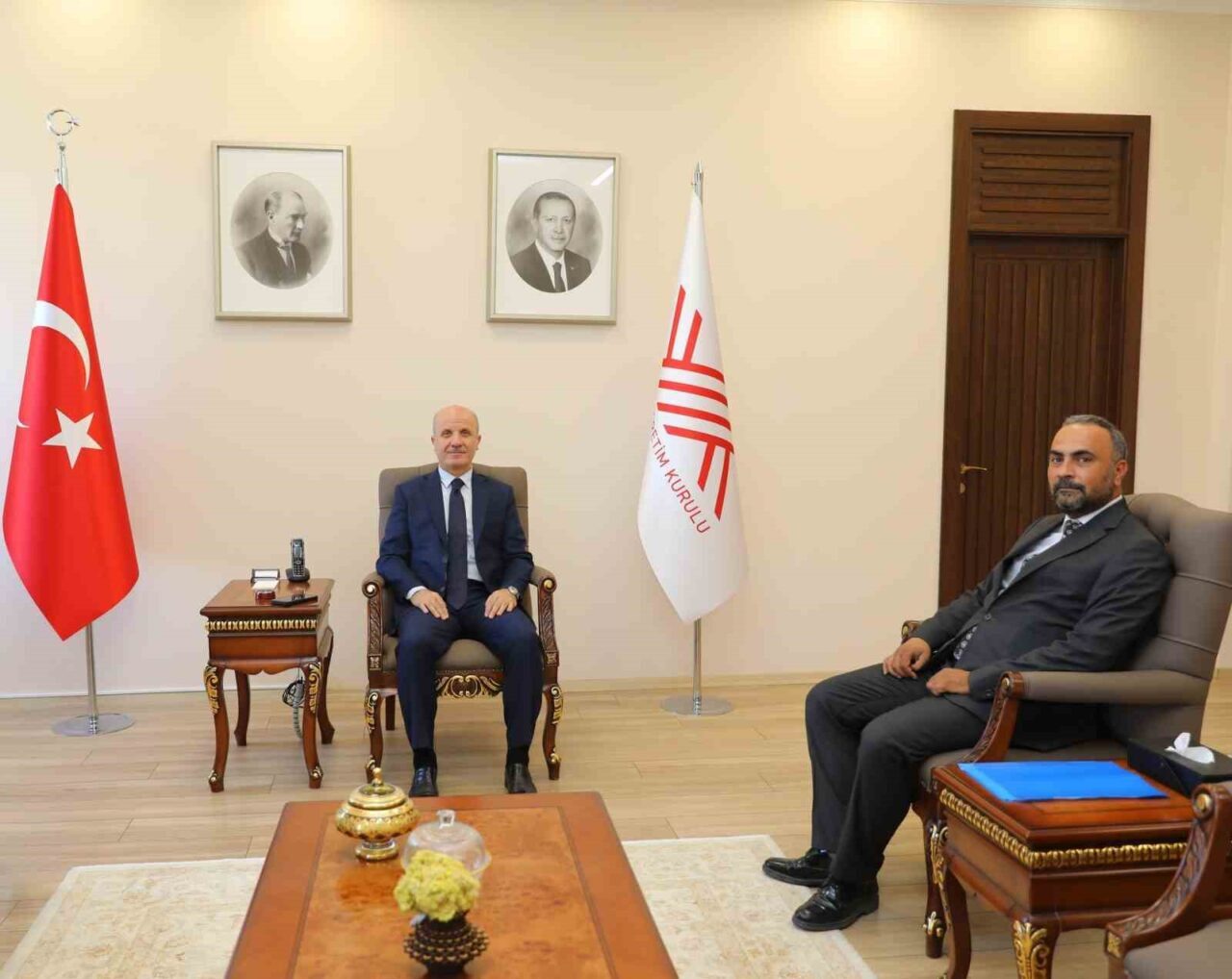 Bartın Üniversitesi Rektörü Prof. Dr. Ahmet Akkaya, YÖK Başkanı Prof.