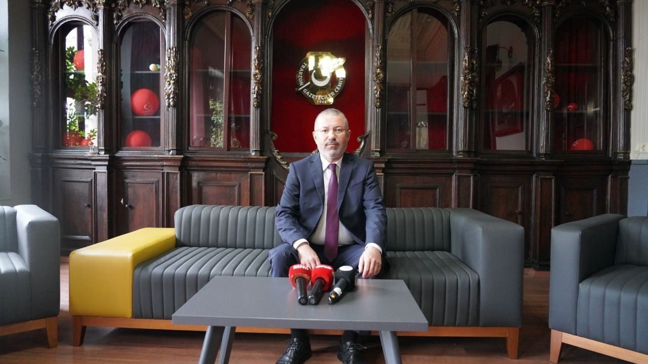 Karabük Üniversitesi Rektörü Prof. Dr. Fatih Kırışık, Trabzon Gazeteciler Cemiyeti'ni