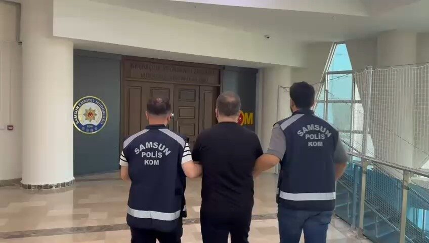 Samsun'da sahte çek ile dolandırıcılık yapan U.H.K., polis tarafından yakalandı.