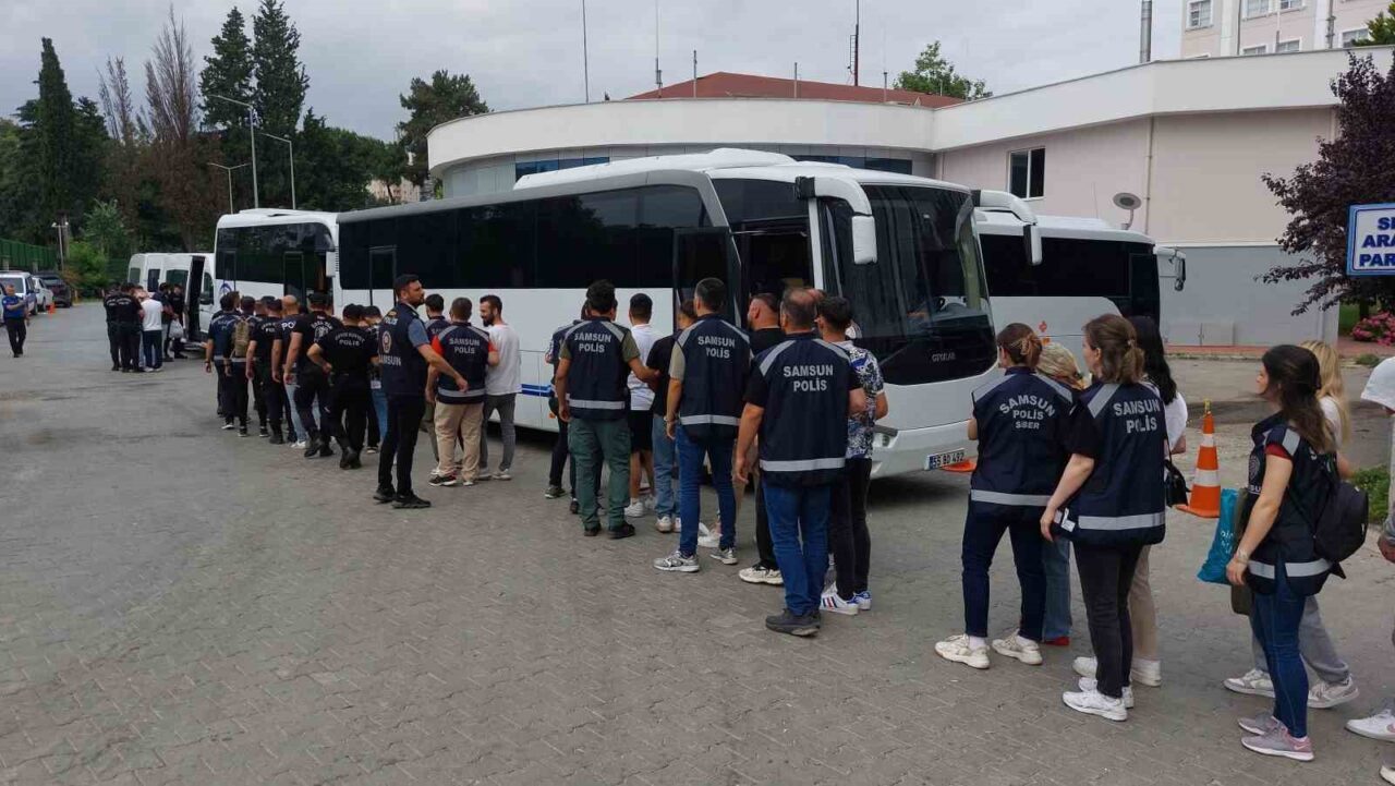 Samsun merkezli düzenlenen yasa dışı bahis operasyonunda 12 ilde 70
