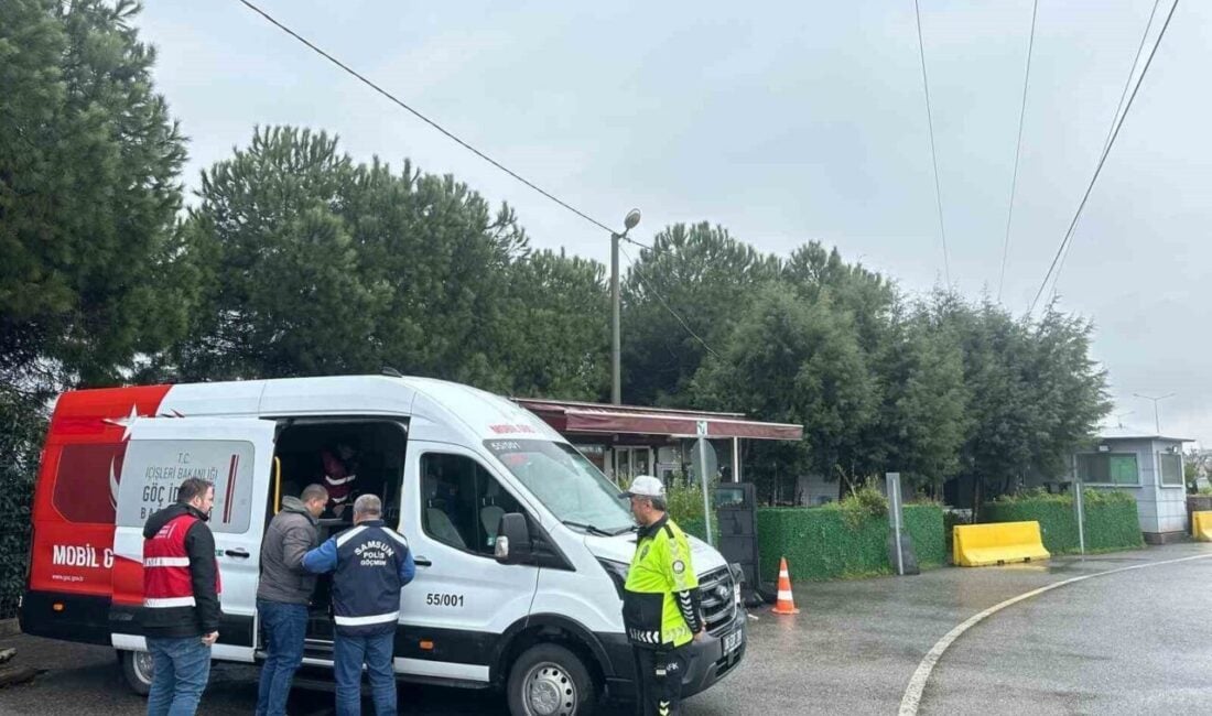 Samsun'da düzensiz göç ve göçmen kaçakçılığına karşı Mobil Göç Noktası
