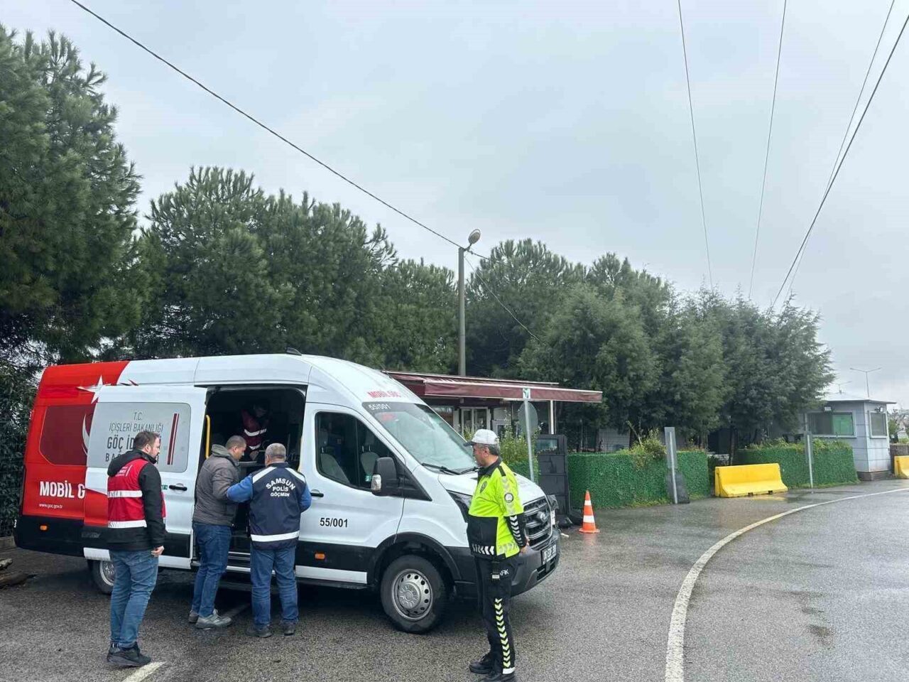 Samsun'da düzensiz göç ve göçmen kaçakçılığına karşı Mobil Göç Noktası