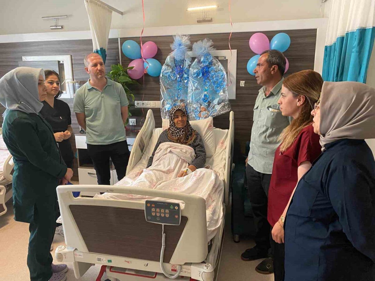 Şanlıurfa'nın Birecik ilçesinde, 53 yaşındaki kadın, IVF ile ikiz bebek