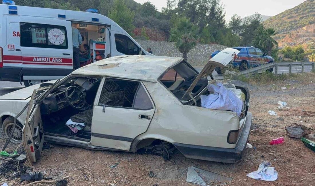 Antalya'nın Gazipaşa ilçesinde B.Ç. (51) yönetimindeki Tofaş marka otomobil kontrolden