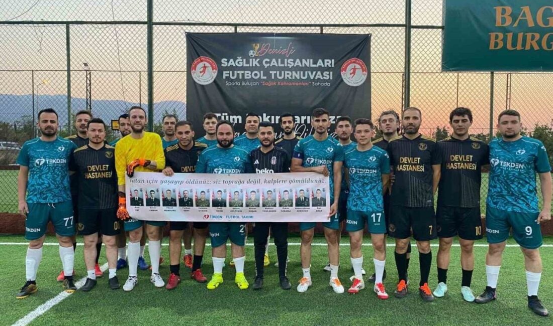 Denizli'de düzenlenen Sağlık Çalışanları Futbol Turnuvası'nda Tekden Hastanesi, Devlet Hastanesi