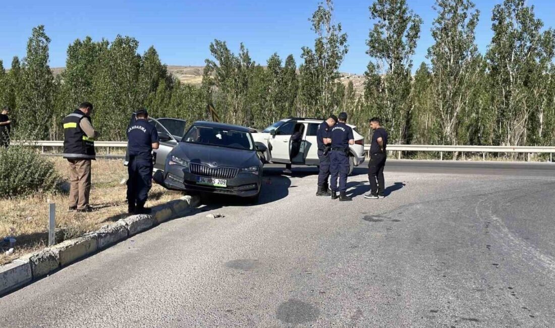 Sivas-Malatya karayolunda M.Ö. yönetimindeki araç, önündeki E.K. kontrolündeki araca çarparak