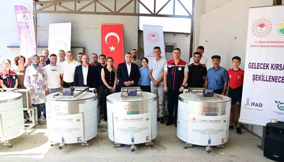 Sinop'taki Kırsal Dezavantajlı Alanlar Kalkınma Projesi çerçevesinde düzenlenen törende, Tarım