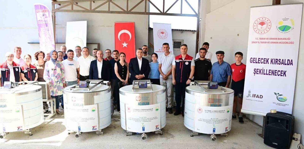 Sinop'taki Kırsal Dezavantajlı Alanlar Kalkınma Projesi çerçevesinde düzenlenen törende, Tarım