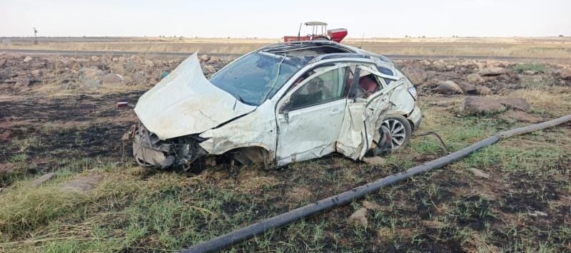 Şanlıurfa’nın Siverek ilçesinde meydana gelen trafik kazasında, direksiyon hakimiyetini kaybeden