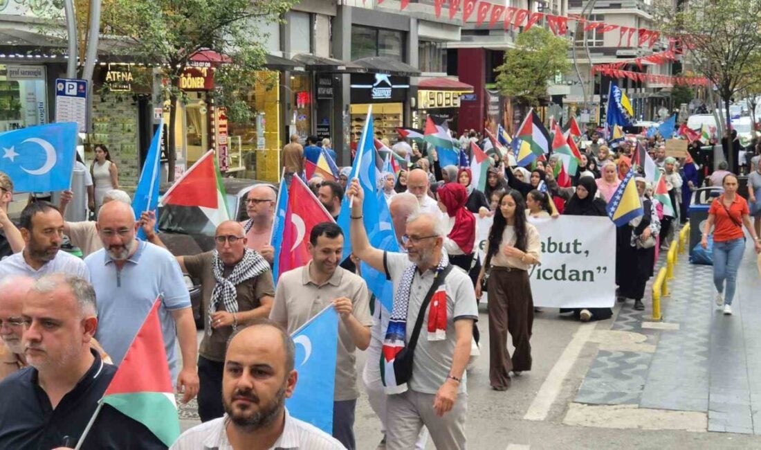 Samsun'da sivil toplum kuruluşları, Srebrenitsa Katliamı'nın 30. yıl dönümünde yürüyüş