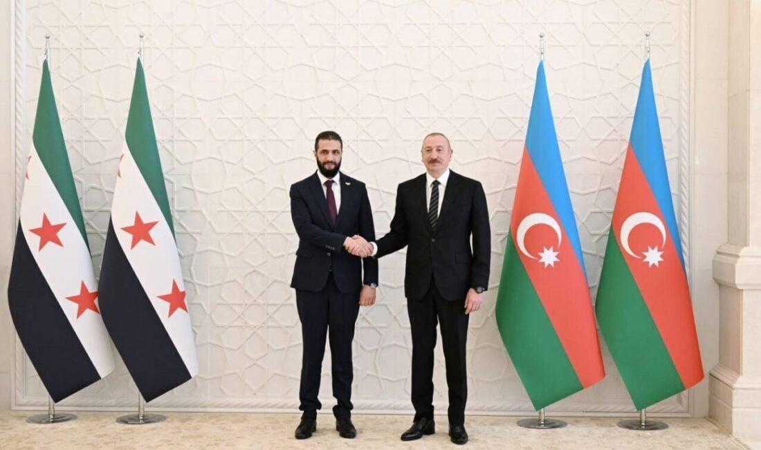 Suriye Devlet Başkanı Ahmed eş-Şara, Bakü'de Azerbaycan Cumhurbaşkanı İlham Aliyev