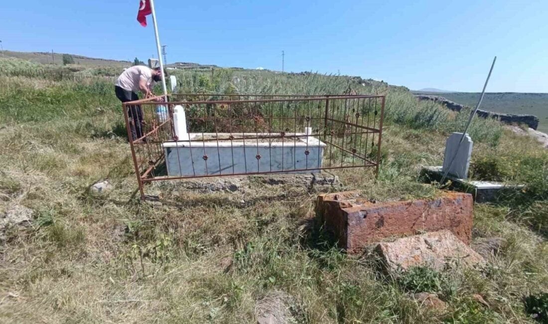 Susuz Kaymakamı Muhammet Emin Tutal, ilçedeki şehit mezarlarının bakımını yaptırarak