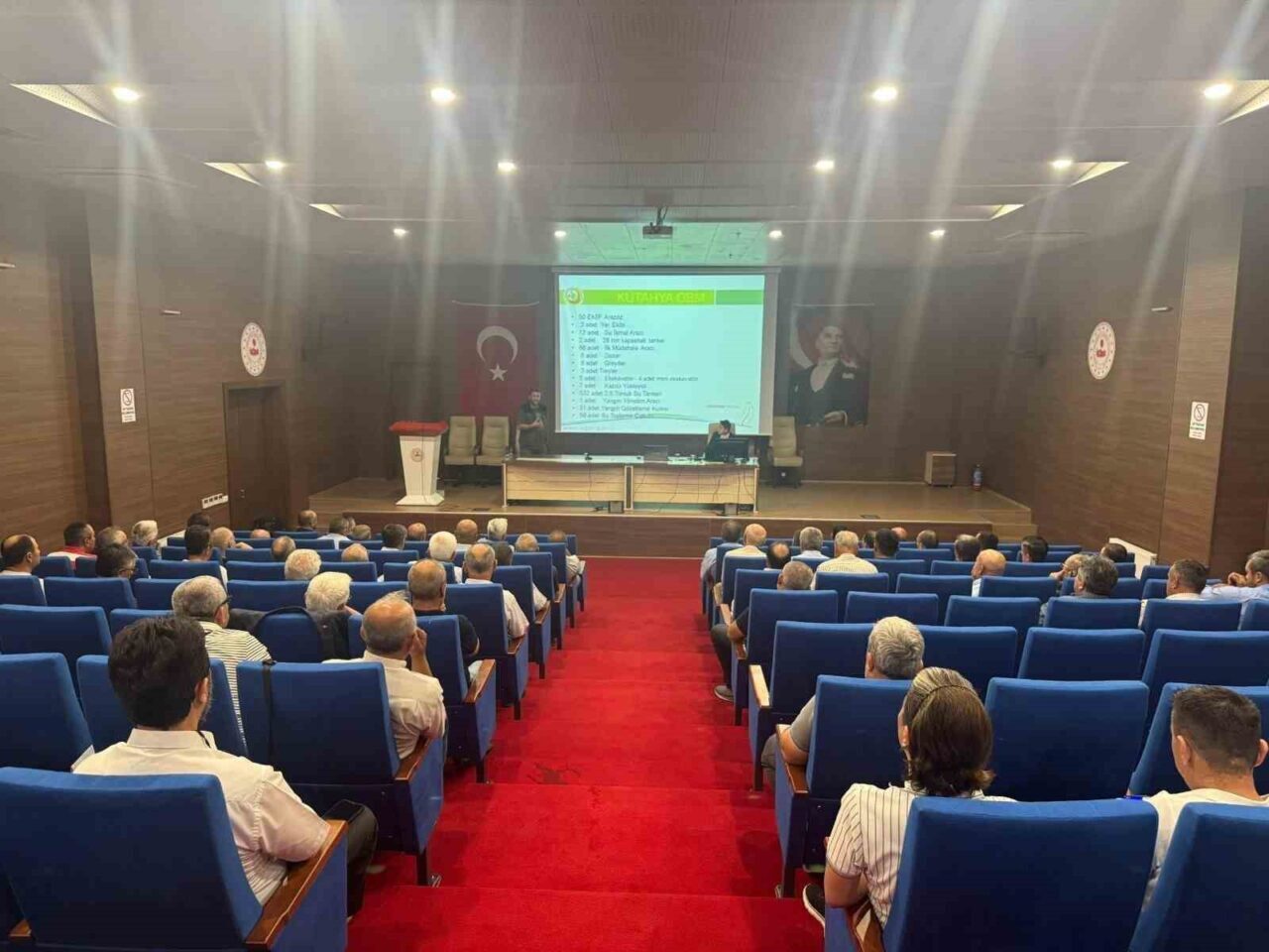 Kütahya Orman Bölge Müdürlüğü, Tavşanlı'da muhtarlar ve biçerdöver sahiplerine yangınla