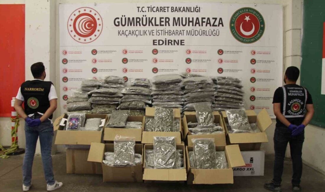 Ticaret Bakanlığı Gümrükler Muhafaza ekipleri, Temmuz'un ilk dokuz gününde Edirne,
