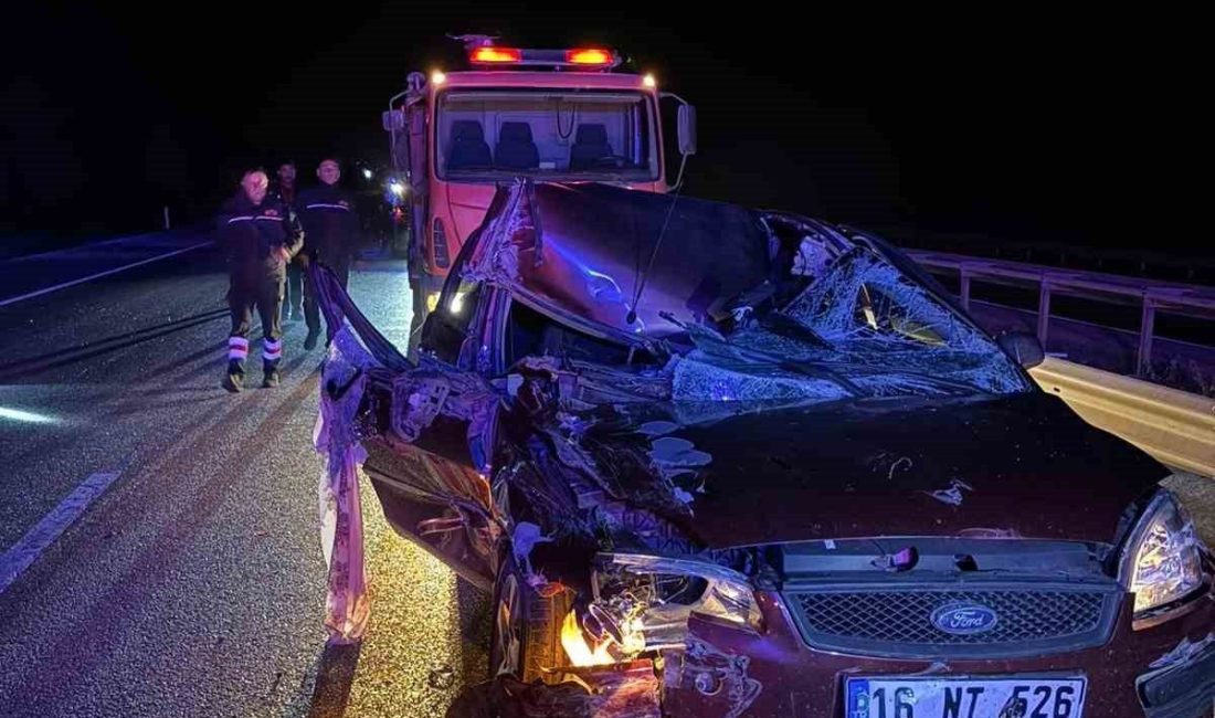 Afyonkarahisar'da meydana gelen trafik kazasında S.Y. yönetimindeki tır, M.K.’nin otomobiliyle