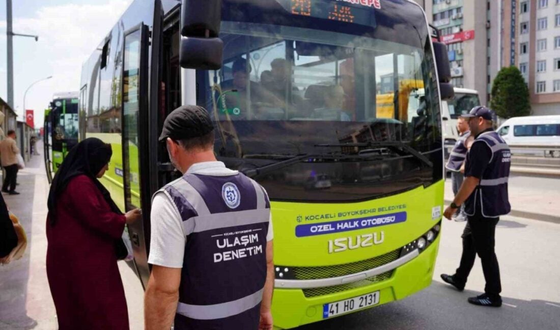 Kocaeli Büyükşehir Belediyesi, toplu taşıma araçlarındaki klima sistemlerini denetleyerek vatandaşların