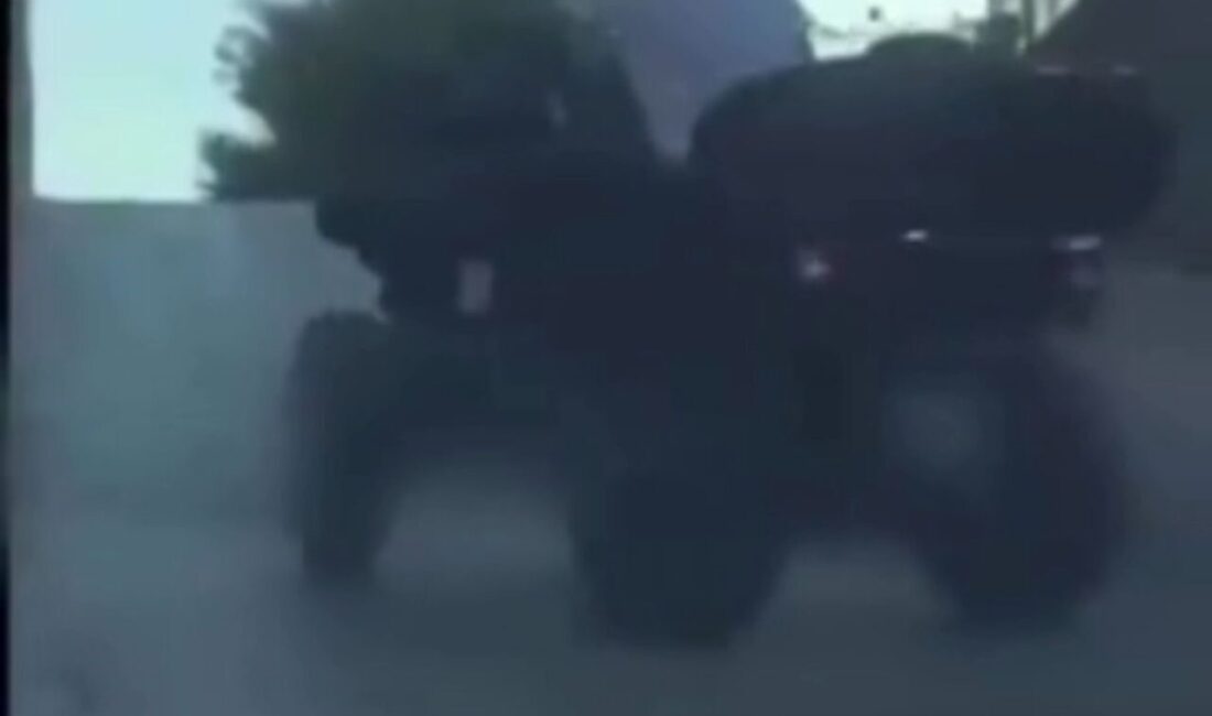 Gaziantep'te sosyal medyada paylaşılan makas atan ATV sürücüsü belirlendi. Sürücüye,