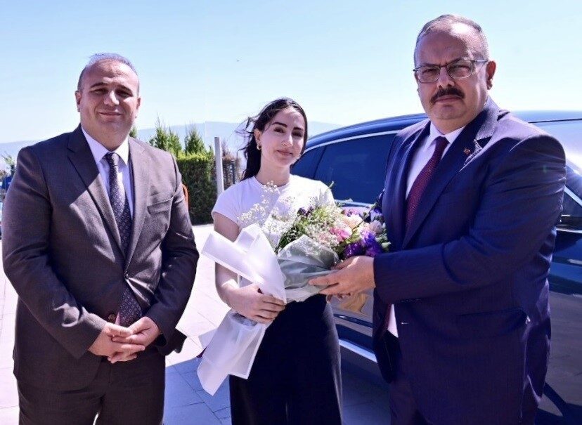 Aydın Valisi Yakup Canbolat, Köşk Kaymakamı Hasan Taş’a ziyarette bulunarak