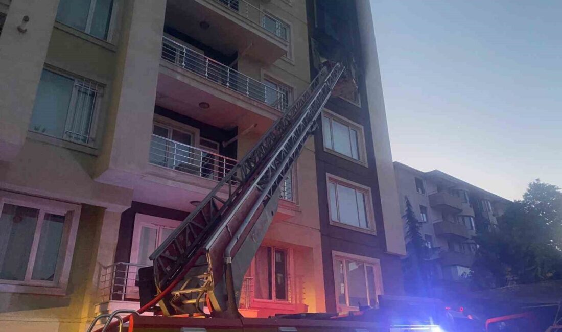 Van'ın İpekyolu ilçesindeki 7 katlı bir binanın 5. katında çıkan