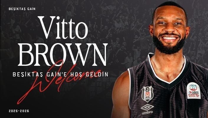 Beşiktaş Erkek Basketbol Takımı, 2025-2026 sezonu için Vitto Brown ile