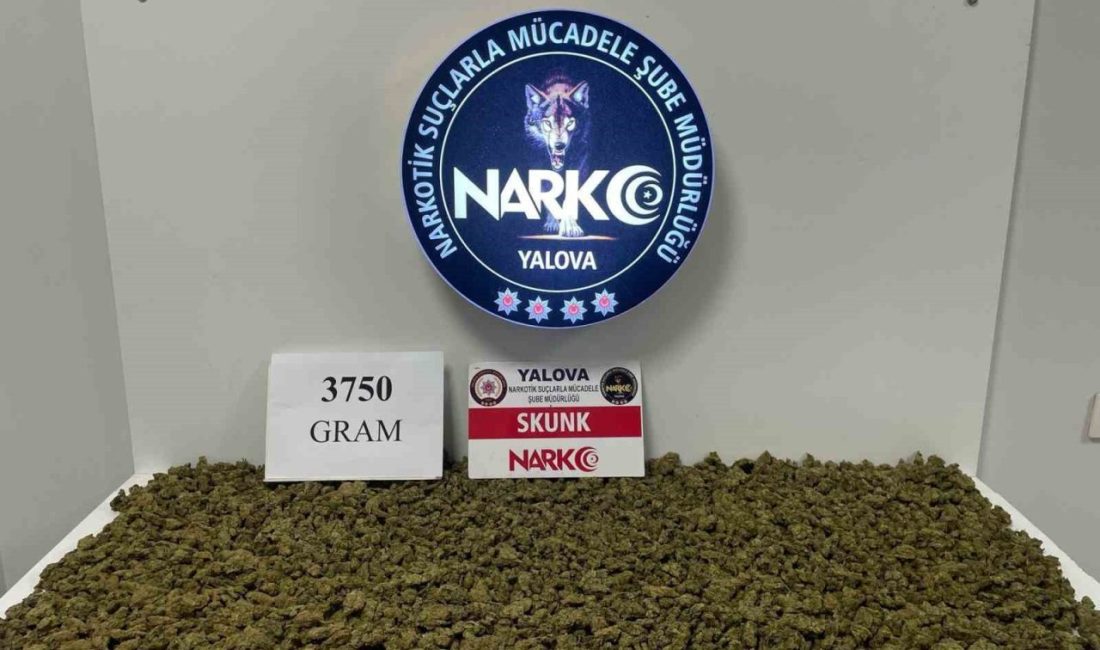 Yalova'da düzenlenen uyuşturucu operasyonunda A.E. isimli motosikletli şüpheli yakalandı. Motosikletten