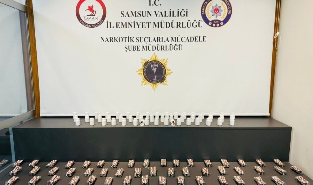 Samsun'da gerçekleştirilen operasyonda, 33 yaşındaki S.S. isimli şüphelinin üzerinde ve