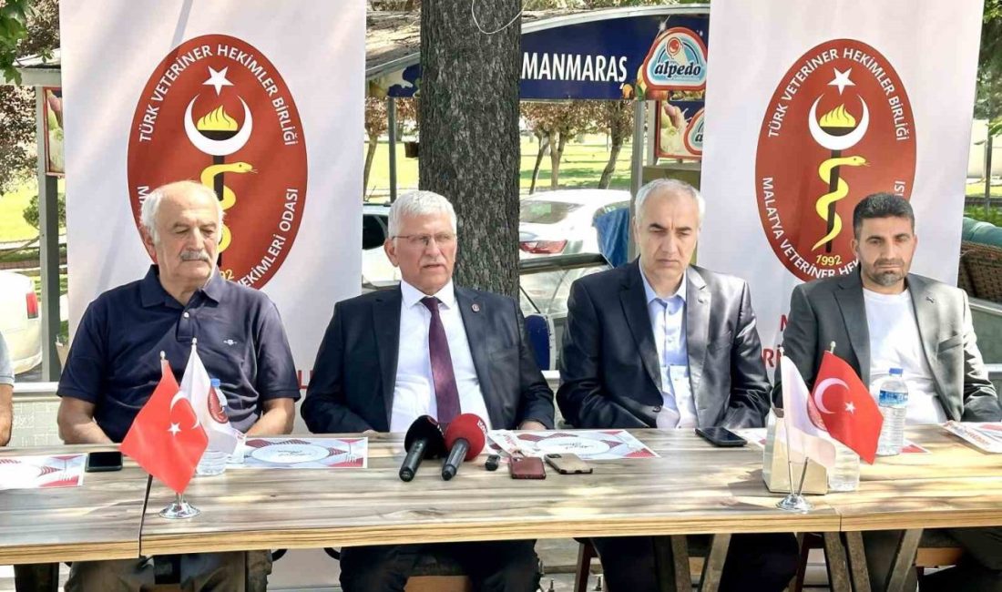 Türk Veteriner Hekimleri Birliği Başkanı Ali Eroğlu, Malatya'da düzenlenen toplantıda