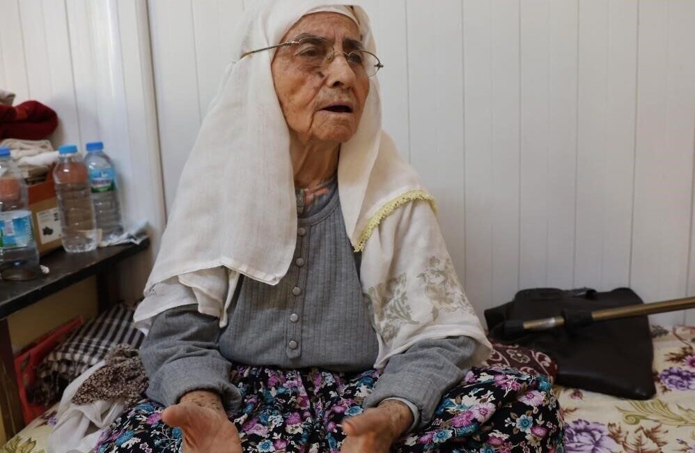 Aydın’ın Köşk ilçesi Ilıdağ mahallesinde yaşayan 101 yaşındaki Hatice Kübra