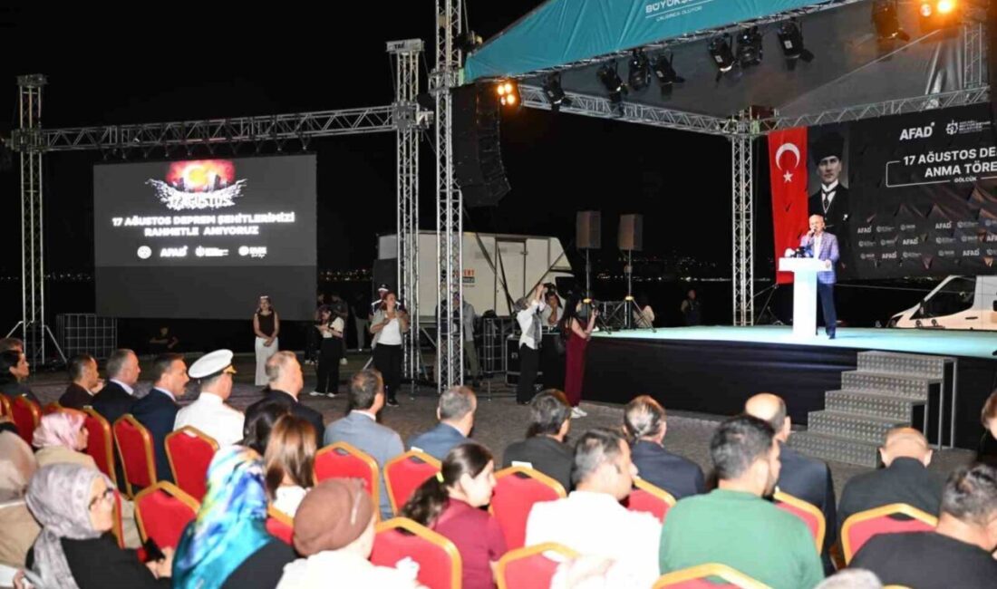 17 Ağustos 1999 Gölcük Depremi'nin 26. yıl dönümünde yapılan anma