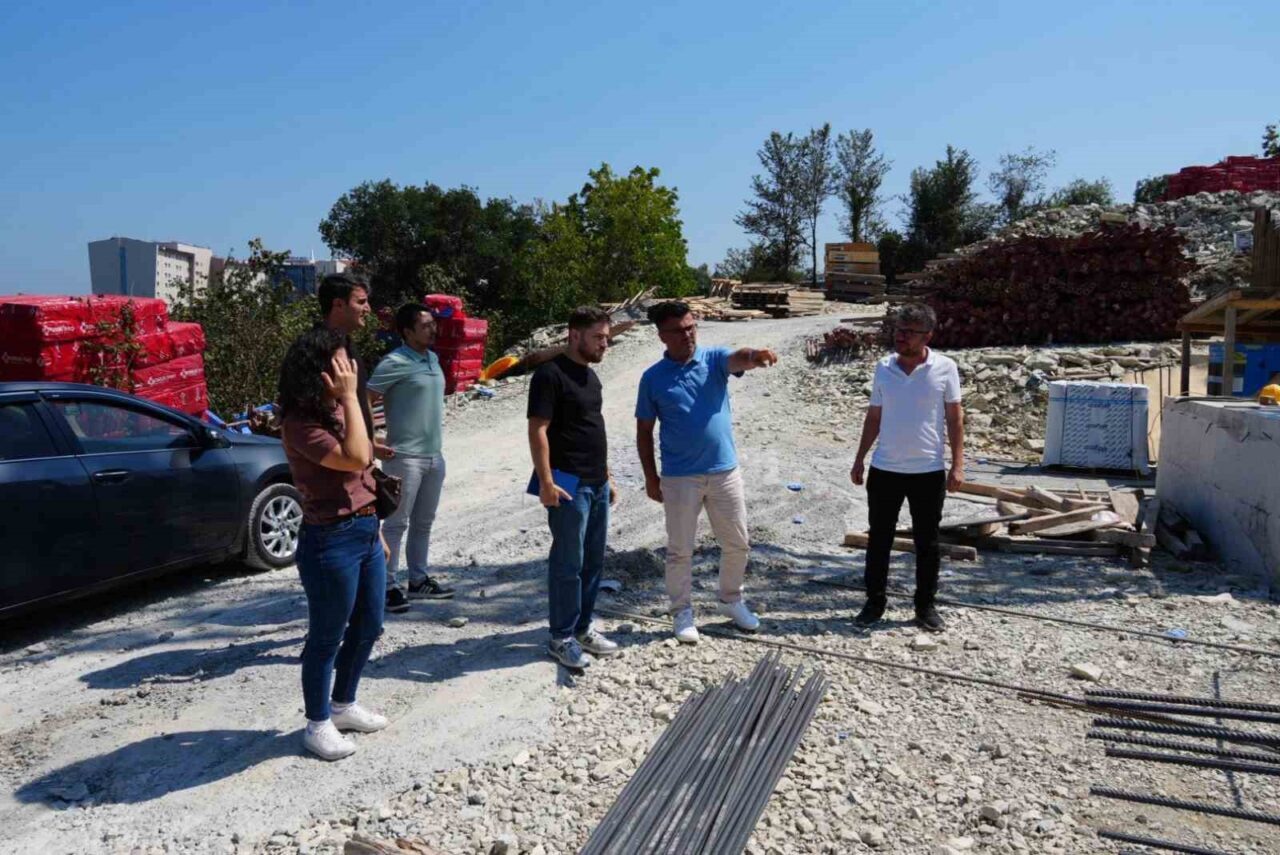 Düzce'nin Akçakoca ilçesinde inşaatı devam eden 400 kapasiteli erkek öğrenci