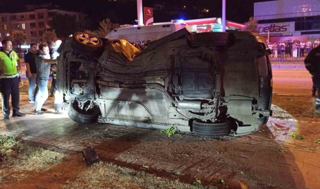 Amasya’nın 55 Evler Mahallesi'nde sürücüsü M.E.A. kontrolünü kaybeden 52 ACY