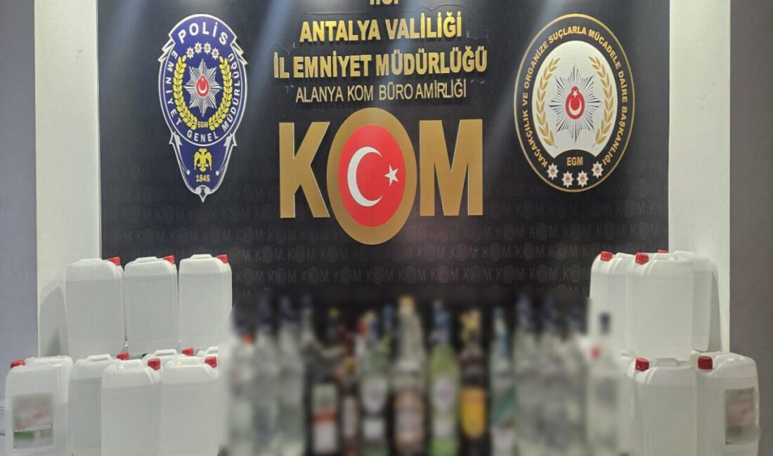 Antalya'da son bir haftada gerçekleştirilen operasyonlarda 100 tabanca ve çok