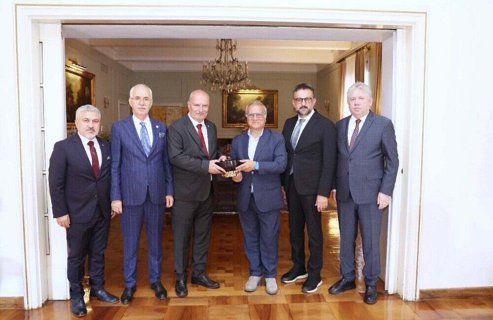 Ankara Ticaret Odası Başkanı Gürsel Baran, İtalya'nın Ankara Büyükelçisi Giorgio