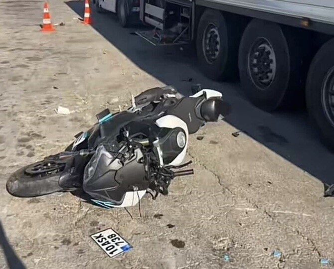 Balıkesir’in Gönen ilçesinde D-200 Karayolu üzerindeki motosiklet kazasında, Kaan Özden