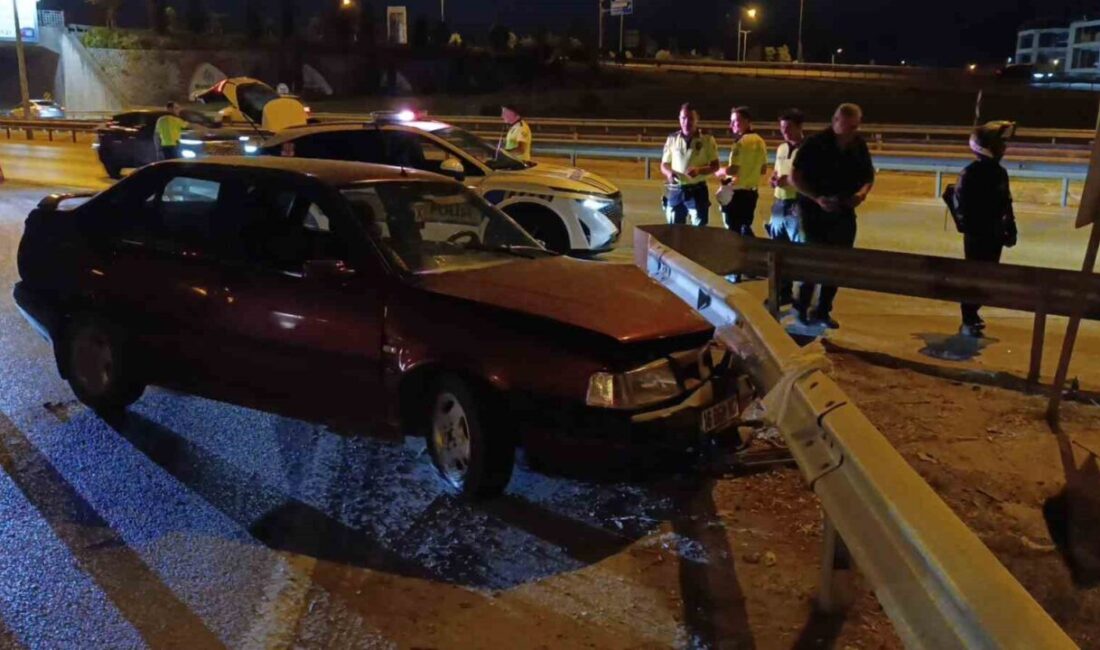 Bursa'nın İnegöl ilçesinde sürücü Ekrem D. (43), alkol etkisiyle direksiyon