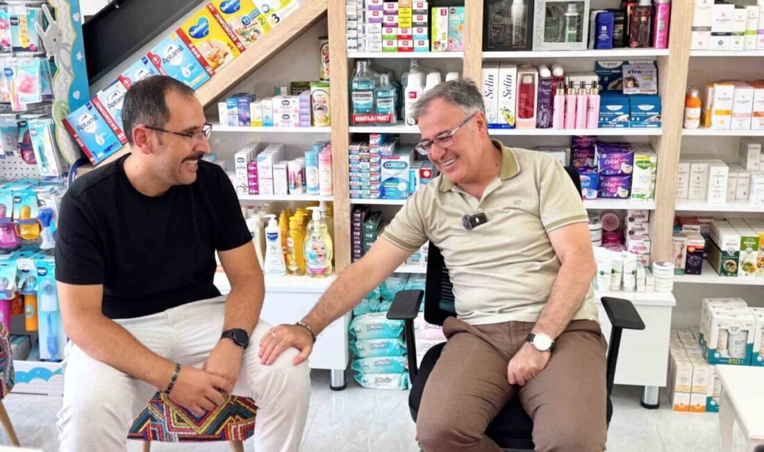 Hacılar Belediye Başkanı Bilal Özdoğan, ilçedeki saha çalışmalarına devam ederek
