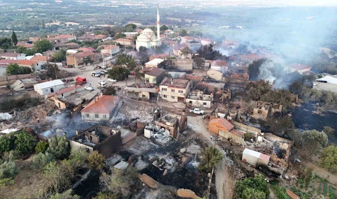 Çanakkale'nin Bayramiç ilçesinde yangın, Saçaklar köyünde büyük maddi hasara yol