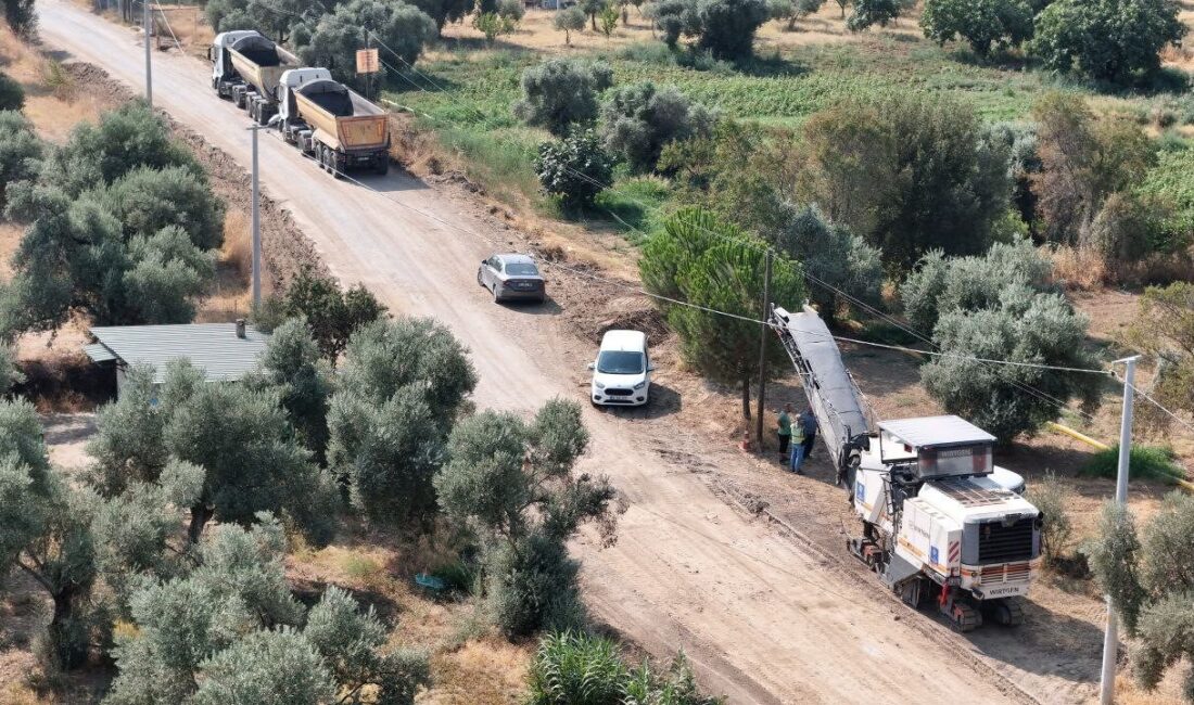 Aydın Büyükşehir Belediyesi, yol güvenliğini artırmak için Efeler ilçesindeki Kızılcaköy