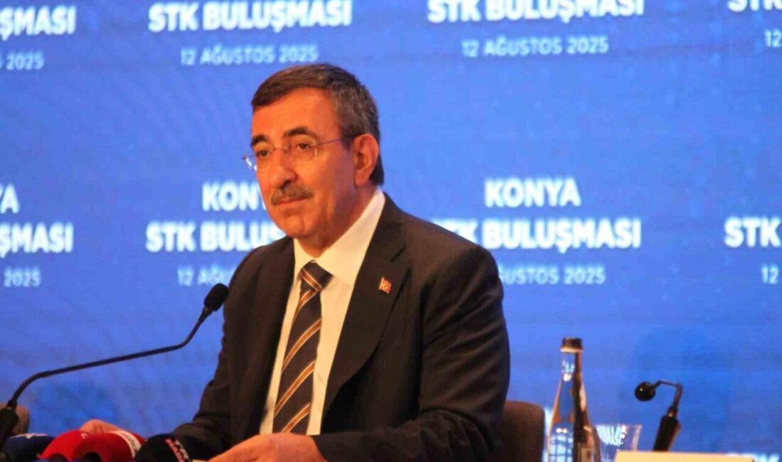 Cumhurbaşkanı Yardımcısı Cevdet Yılmaz, Konya'da düzenlediği toplantıda enflasyonu düşürme ve