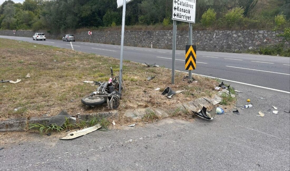 Sakarya'nın Karasu ilçesinde D-650 kara yolunda F.Ç. (20) yönetimindeki otomobil