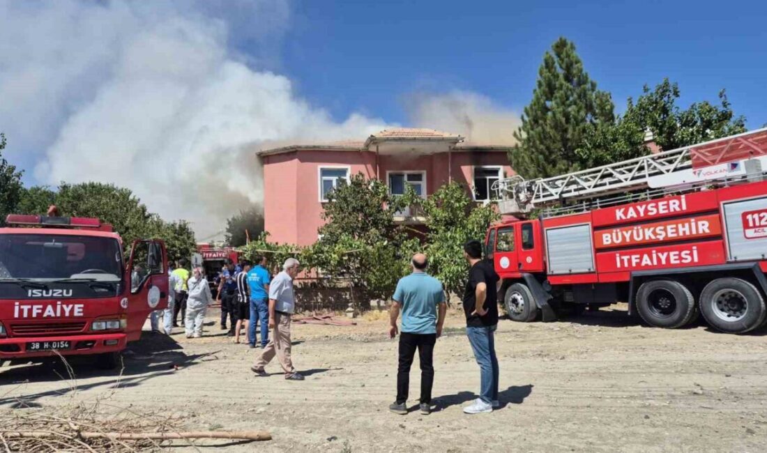 Kayseri'nin Yeşilhisar ilçesinde bir depoda çıkan yangın, itfaiye ekiplerinin müdahalesiyle